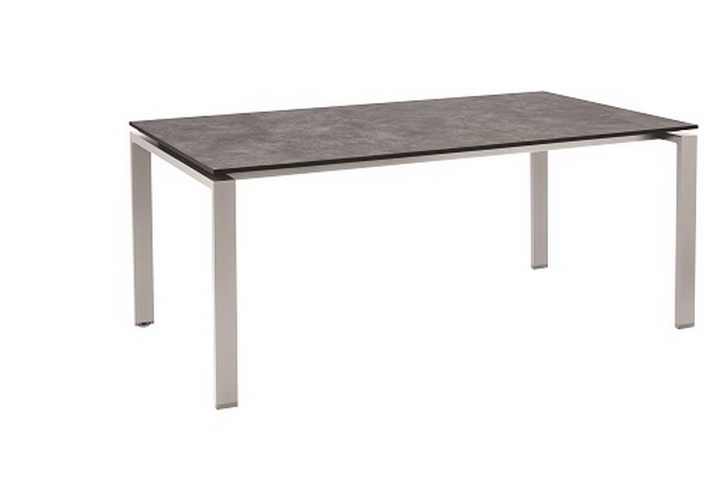 Kettler Float tafel HPL 160x95 zilver De Tuinmeubelen Specialist