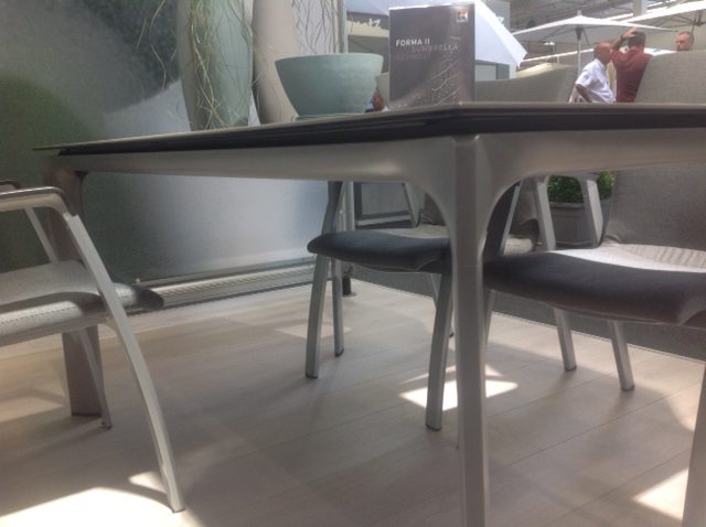 Kettler Diamond tafel 220x95 leisteen zilver De Tuinmeubelen Specialist